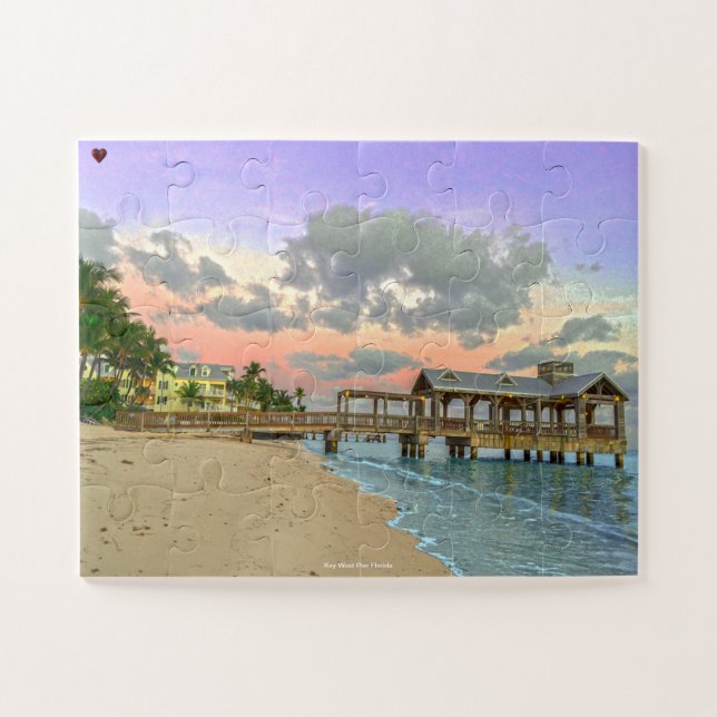 Key West Pier Florida Jigsaw Puzzle (Horizontal)