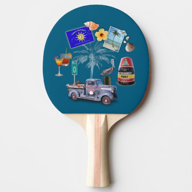 Key West Ping Pong Paddle (Front)