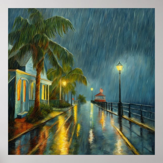Key West Rain - 3 - Poster (Front)
