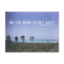 Key West Retro Travel Image Atlantic Ocean Blue