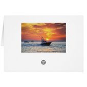 Key West Sailboats Sunset Happy Birthday (Back Horizontal)