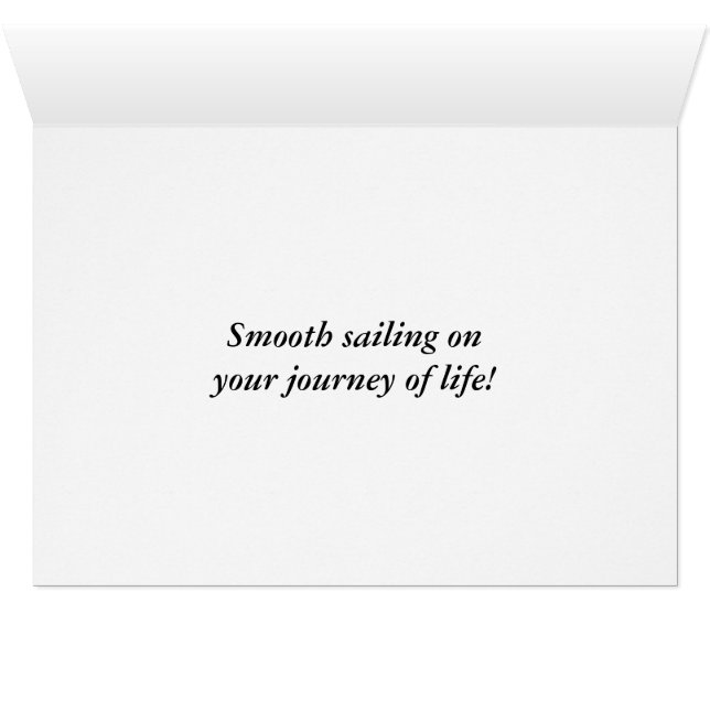 Key West Sailboats Sunset Happy Birthday (Inside Horizontal (Bottom))