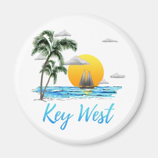 Key West Sailing Magnet (Front)