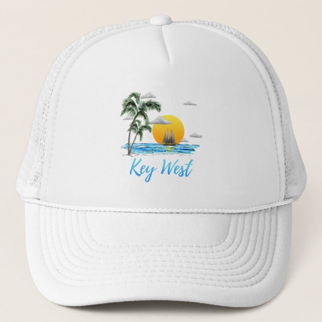 Key West Sailing Trucker Hat (Front)