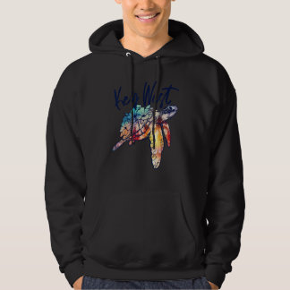 Key West Sea Turtle Florida Floral Matching Family Hoodie