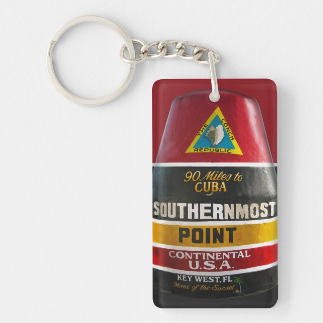 Key West Southernmost Point of the Continental USA Key Ring (Front)