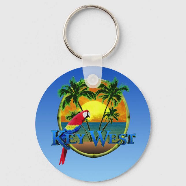 Key West Sunset Key Ring (Front)