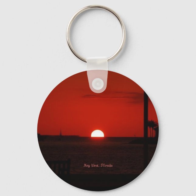 Key West Sunset Key Ring (Front)