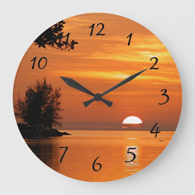 Key West Sunset Large Clock (Front)