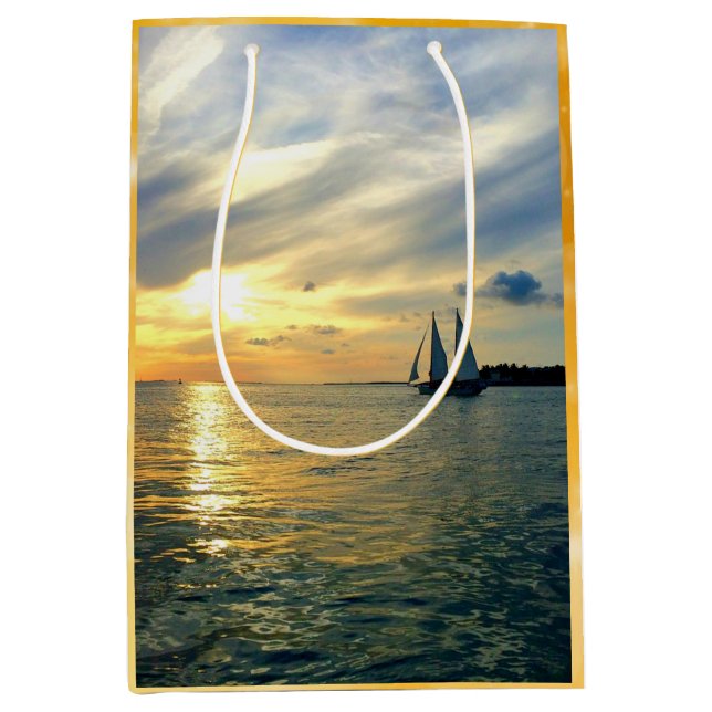 Key West Sunset Medium Gift Bag (Front)