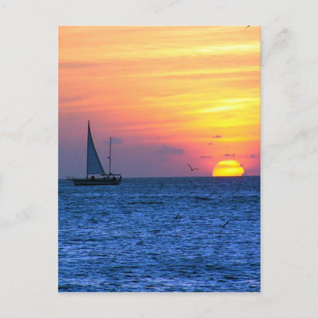 Key West Sunset Postcard (Front)