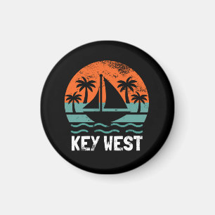 Key West Sunset Retro Vacation Magnet