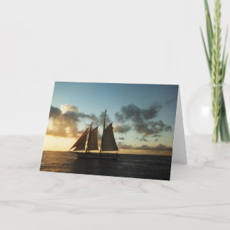 Key West Sunset Sail Photo Greeting Card