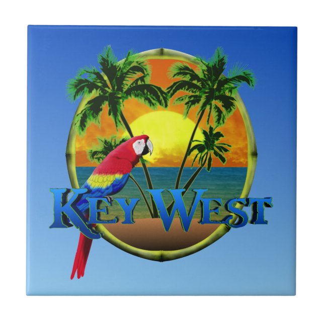 Key West Sunset Tile (Front)
