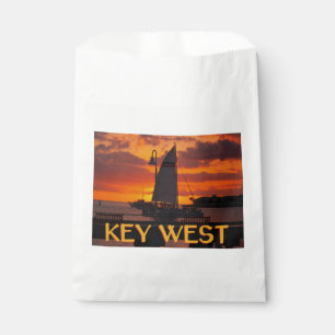 Key West Sunset with Boats Favour Bags