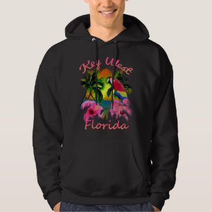 Key West Tropical Beach Sunset Long Sleeve  Hoodie
