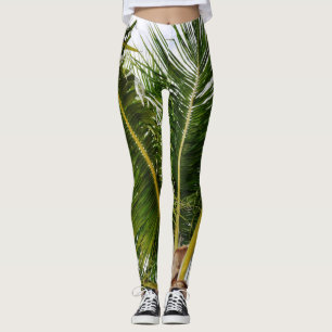 Key West,Tropical, Palm Tree Leggings