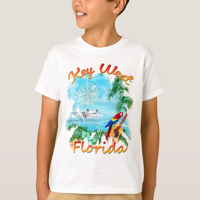 Key West Tropical Rock T-Shirt (Front)