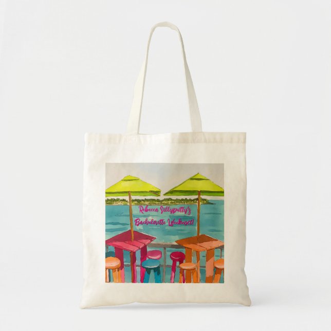 Key West Vibes Bachelorette Weekend Tote Bag (Front)