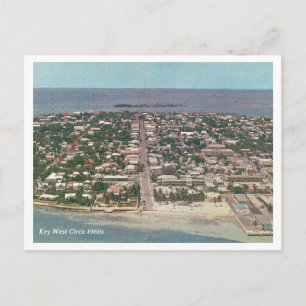 Key West Vintage Aerial Photo Circa 1960s Postcard