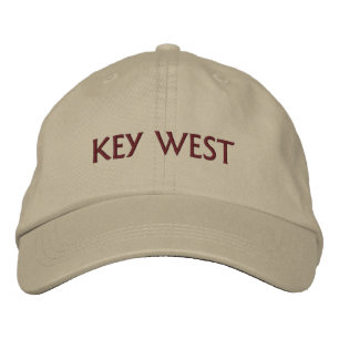 Key West Wording Custom Colour and Text Embroidered Hat