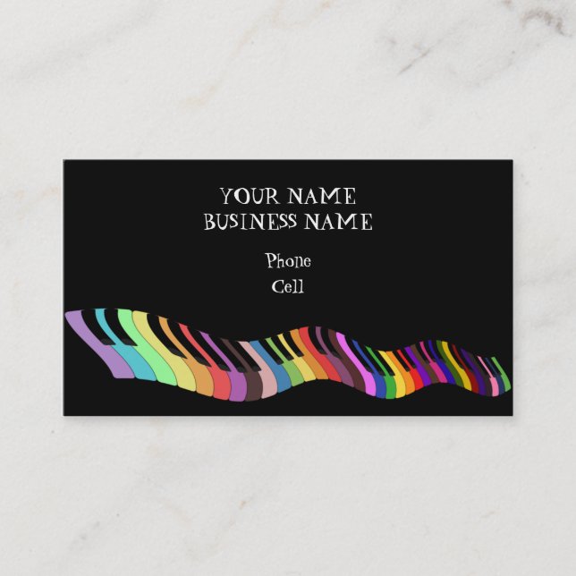 Keybaord - Music Business Card (Front)