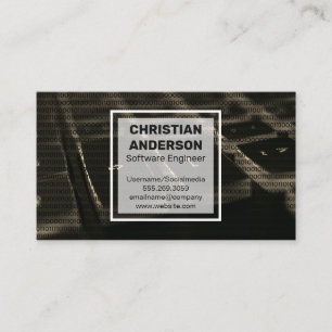 Keyboard and Code Business Card