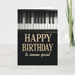 Keyboard Birthday Card