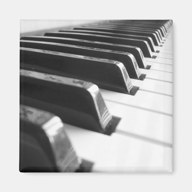 Keyboard - Black and White Magnet (Front)