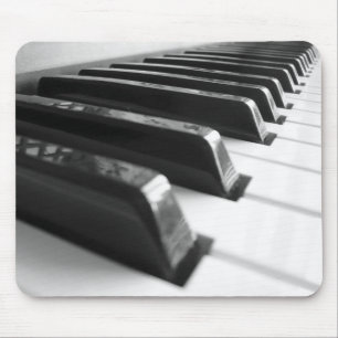 Keyboard - Black and White Mouse Mat
