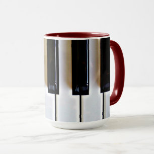 Keyboard - Black and White Mug