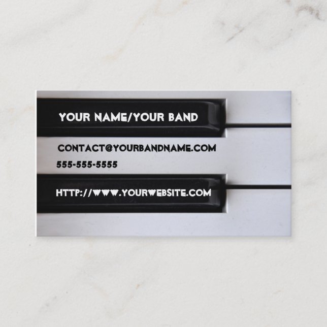 Keyboard Business Card (Front)