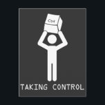 Keyboard Control Programmer Computer Science Nerd Postcard<br><div class="desc">Computer Science Nerd Gift for a Programmer,  coder,  gaming geek or IT Admin. Funny Keyboard Key Control Joke.</div>