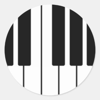 Keyboard Design Classic Round Sticker