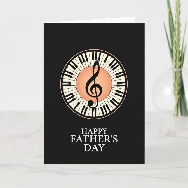 Keyboard Fathers Day Card (Front)