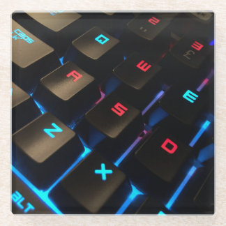 Keyboard Glass Coaster