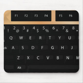 Keyboard - Gold Mouse Mat