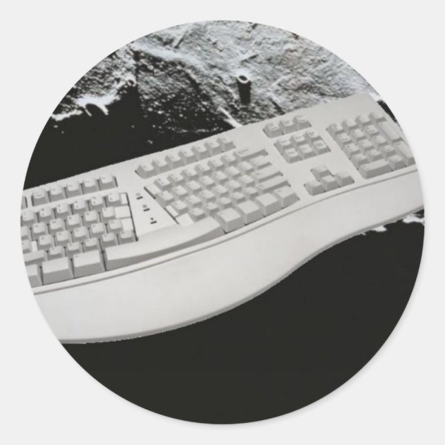 Keyboard In Space Sticker (Front)