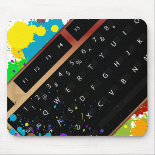 Keyboard Ink Mouse Mat