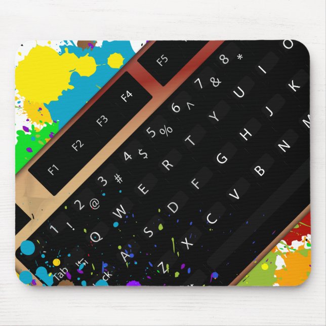 Keyboard Ink Mouse Mat (Front)