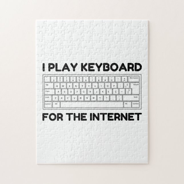 Keyboard Internet Jigsaw Puzzle (Vertical)