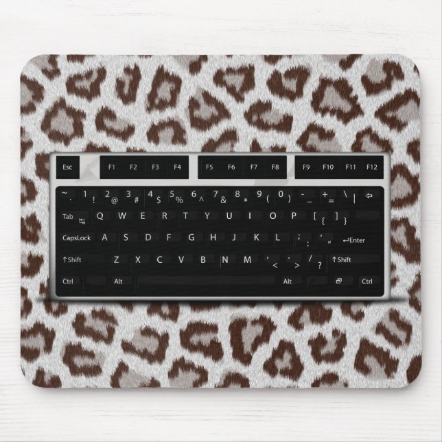 Keyboard - Jaguar Print Mouse Mat (Front)