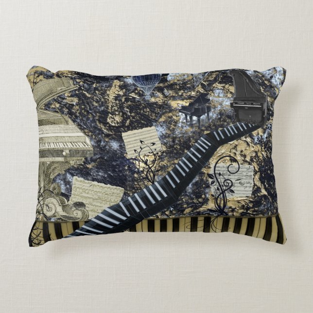 Keyboard Landscape Decorative Cushion (Front)