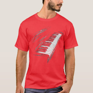 Keyboard Music Instrument Motif Art Keyboard frien T-Shirt