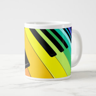 Keyboard Music Party Colours Large Coffee Mug