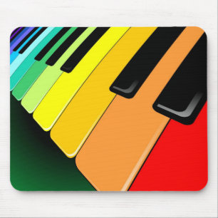 Keyboard Music Party Colours Mouse Mat