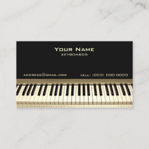 Keyboard Musician Business Card
