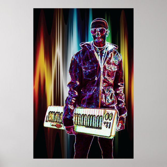 keyboard musician poster FROM 8.99 (Front)