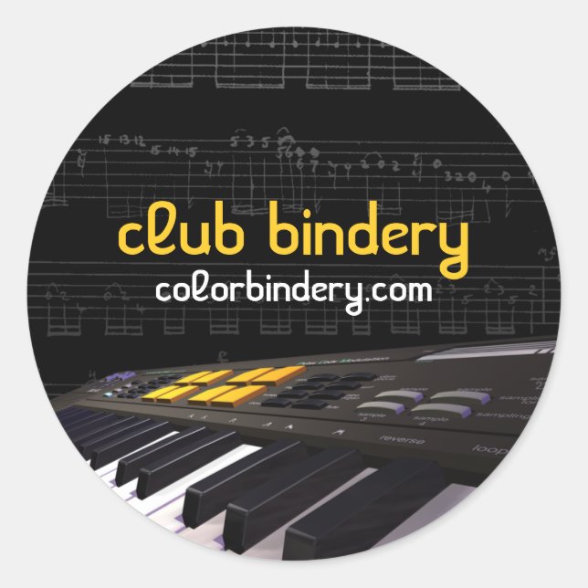 Keyboard Note Frenzy Promotion Stickers (Front)
