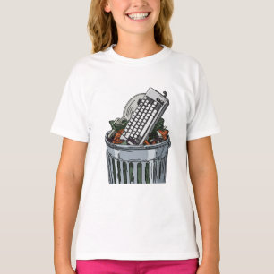 Keyboard on trashcan T-Shirt